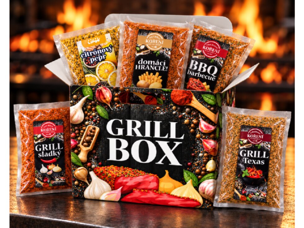 GRILL BOX PLNÝ KOŘENÍ