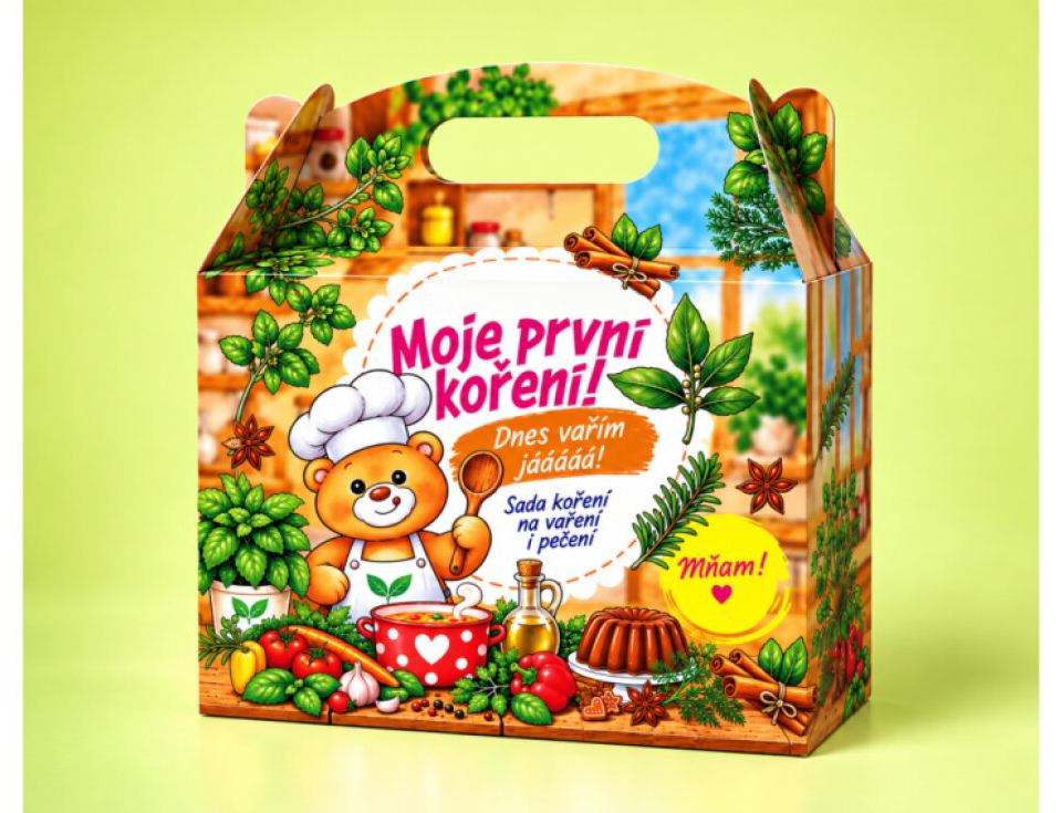 DÁRKOVÝ BOX PRO MALÉ KUCHAŘE - MOJE PRVNÍ KOŘENÍ