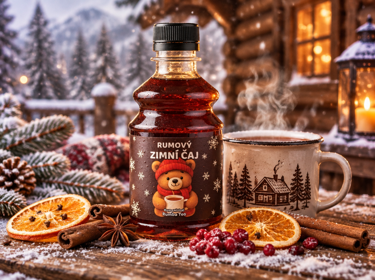 ZIMNÍ RUMOVÝ ČAJ - SIRUP