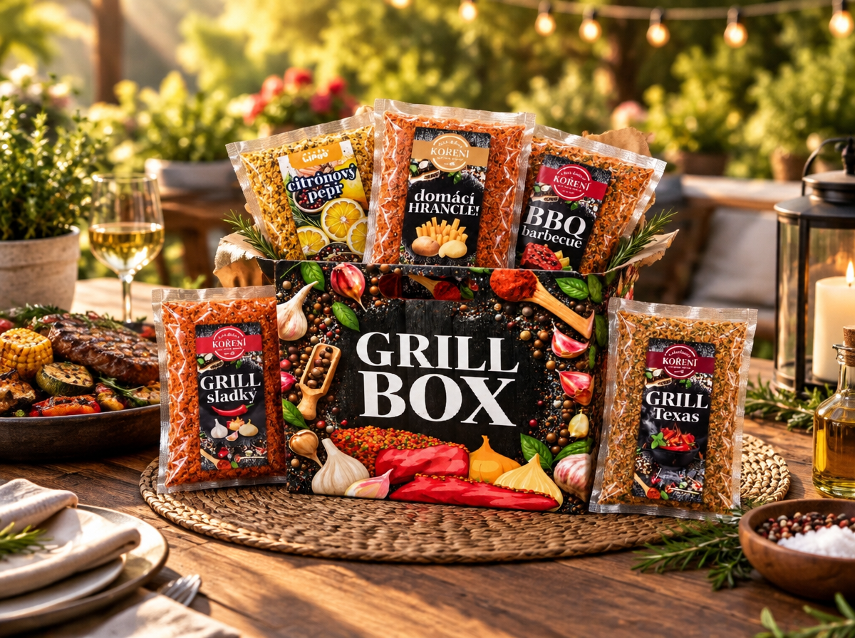 GRILL BOX PLNÝ KOŘENÍ