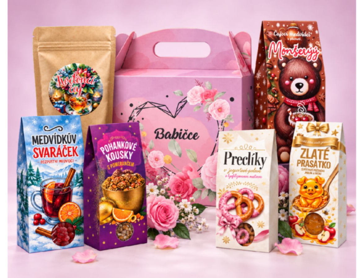 BABIČCE – VÁNOČNÍ DÁRKOVÝ BOX PLNÝ LÁSKY