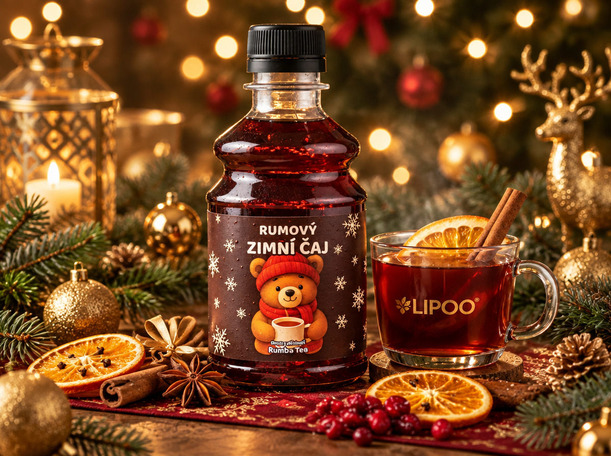 ZIMNÍ RUMOVÝ ČAJ - SIRUP