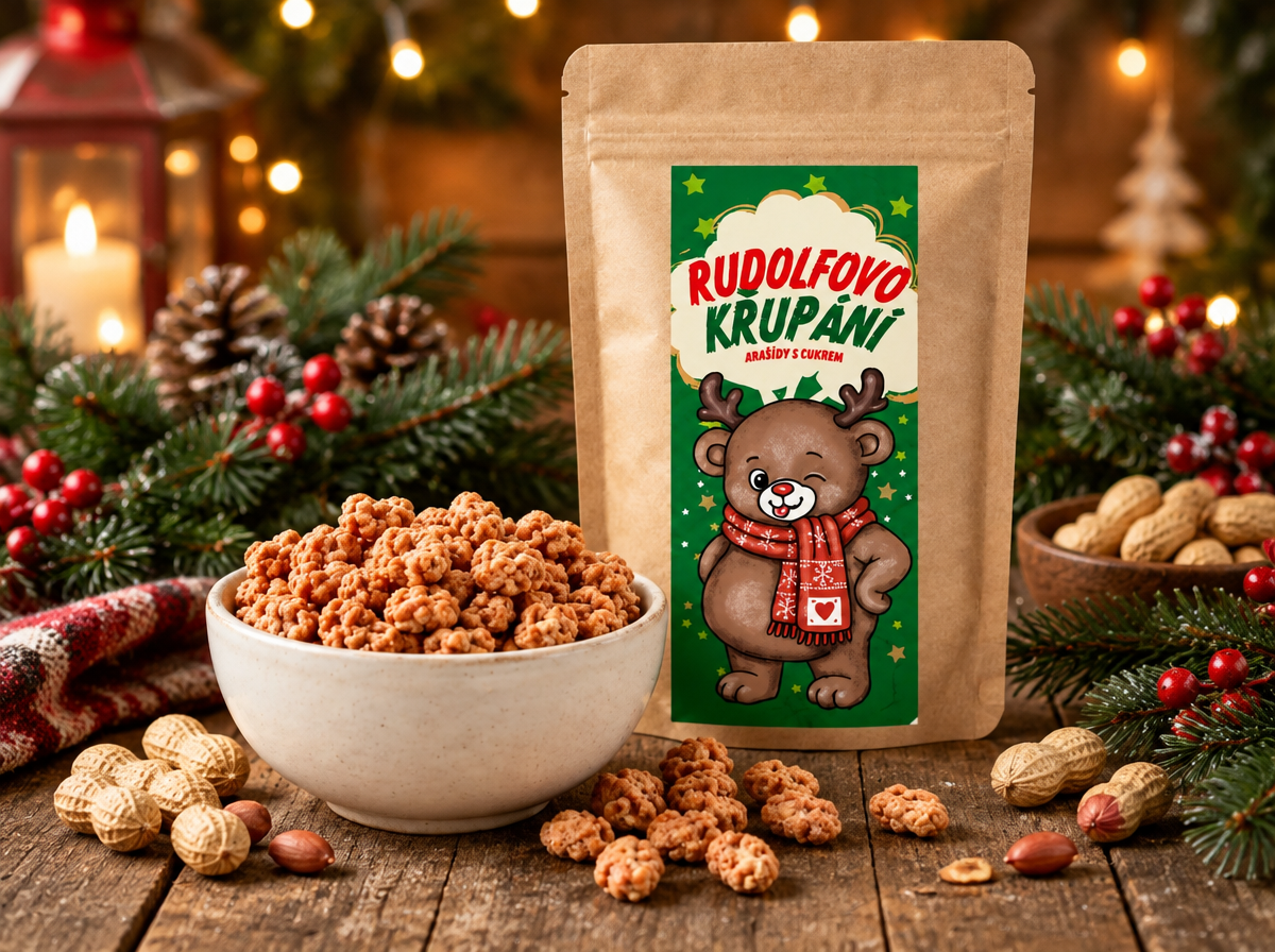 RUDOLFOVO KŘUPÁNÍ - ARAŠÍDY V CUKRU