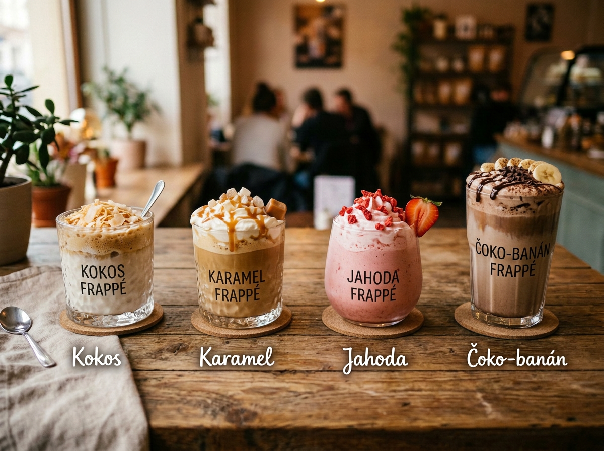 VÁNOČNÍ FRAPPÉ - 4 PŘÍCHUTĚ