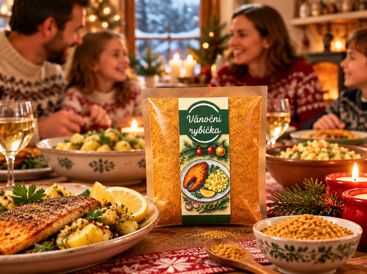 VÁNOČNÍ RYBIČKA, KOŘENÍ NA RYBY, 100 g