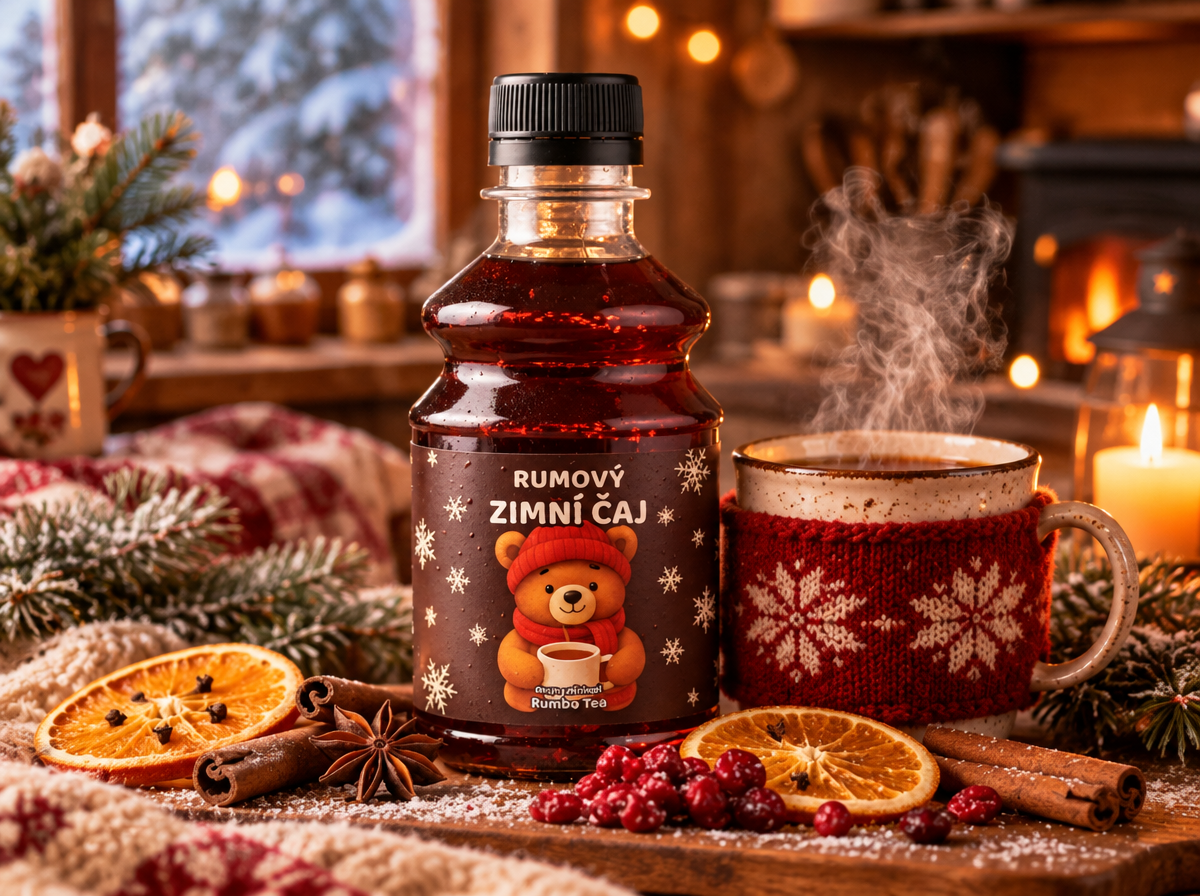 ZIMNÍ RUMOVÝ ČAJ - SIRUP