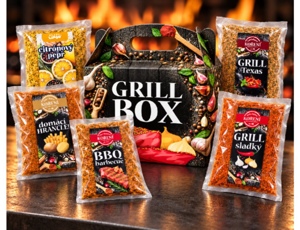 GRILL BOX PLNÝ KOŘENÍ