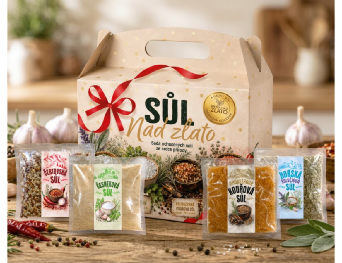 SŮL NAD ZLATO – DÁRKOVÝ BOX 4 ORIGINÁLNÍCH SOLÍ