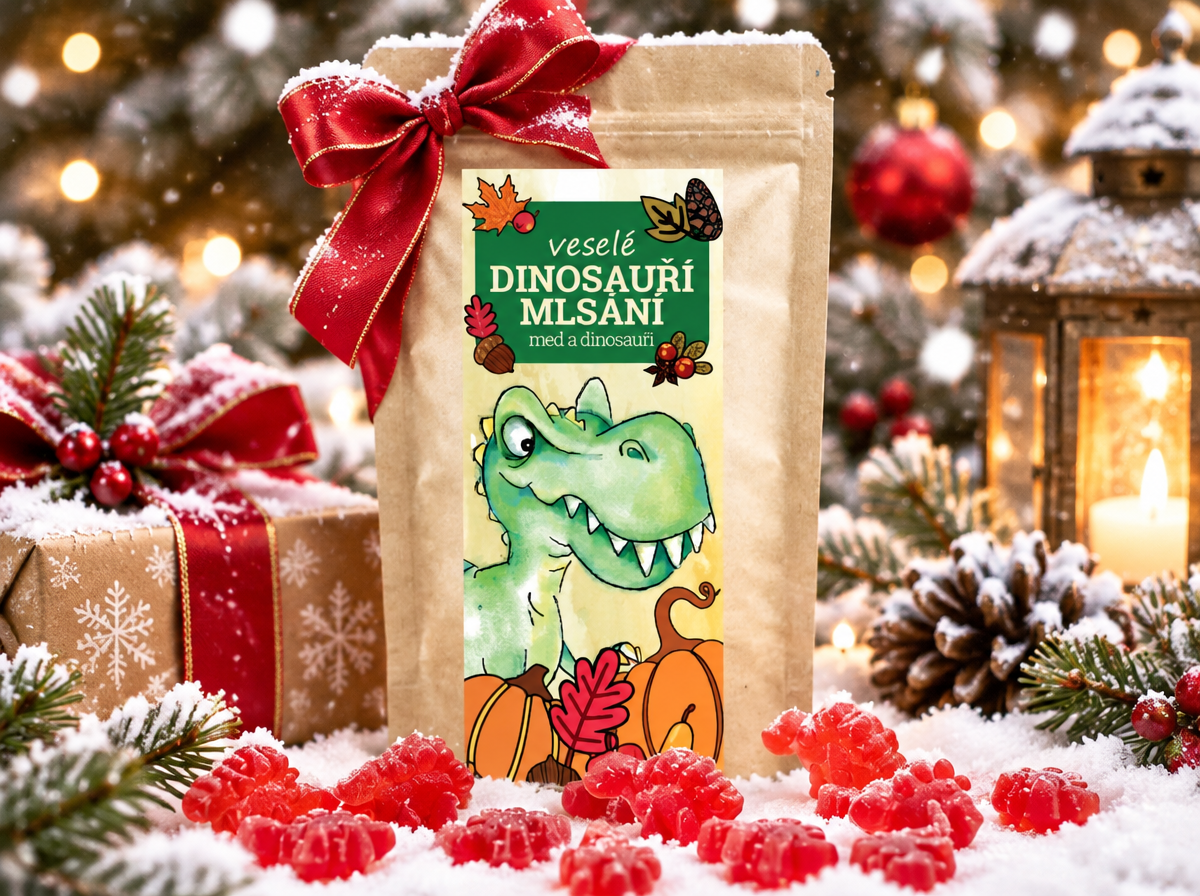 VESELÉ DINOSAUŘÍ MLSÁNÍ, mix čajoví dinosauři + medvídci, 250g