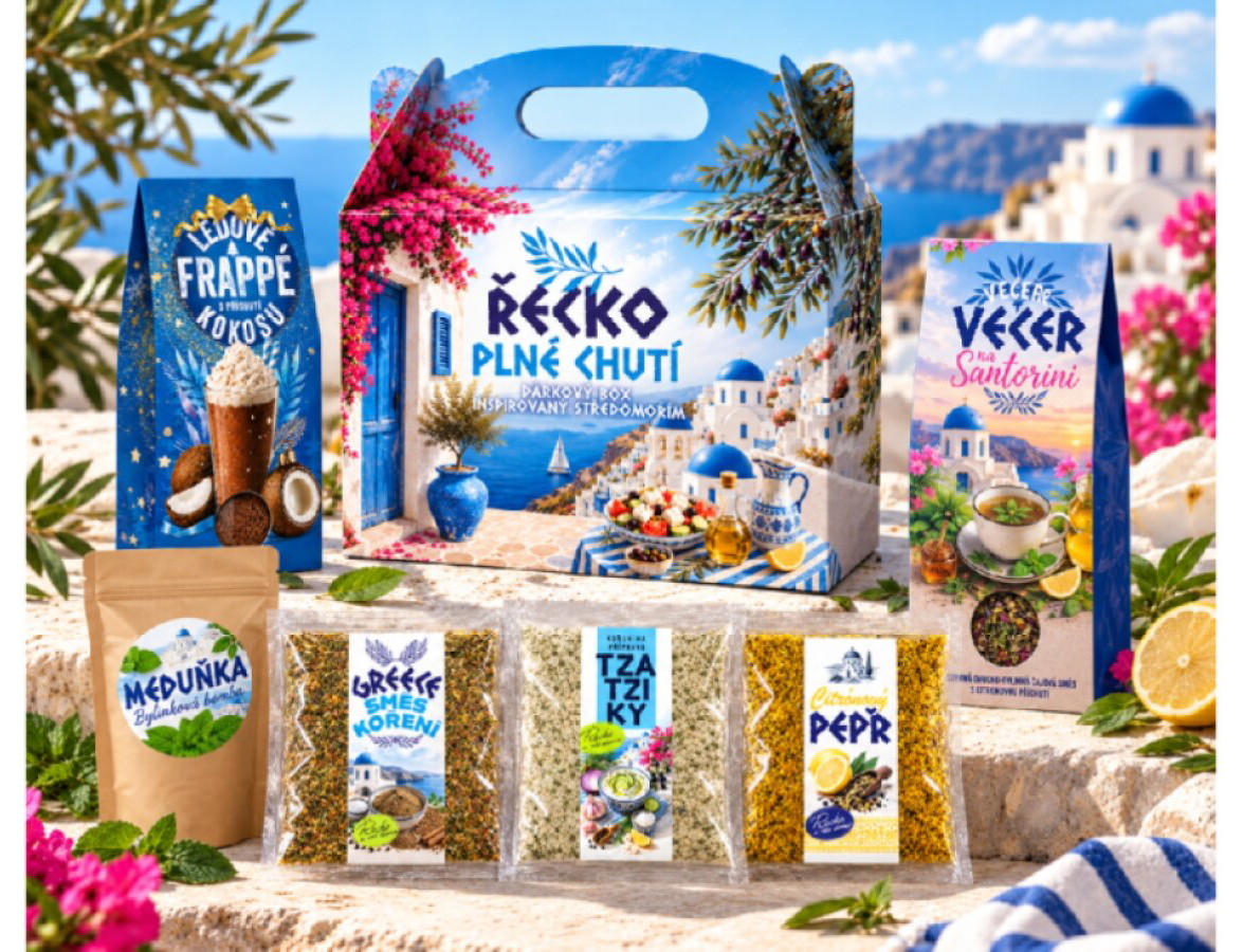 ŘECKO PLNÉ CHUTÍ - DÁRKOVÝ BOX PRO MILOVNÍKY ŘECKA