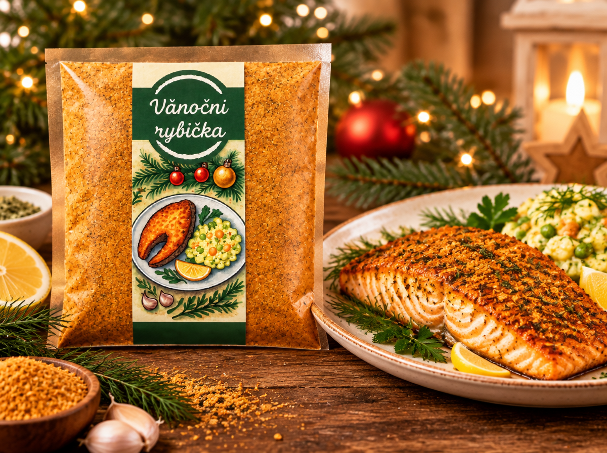 VÁNOČNÍ RYBIČKA, KOŘENÍ NA RYBY, 100 g