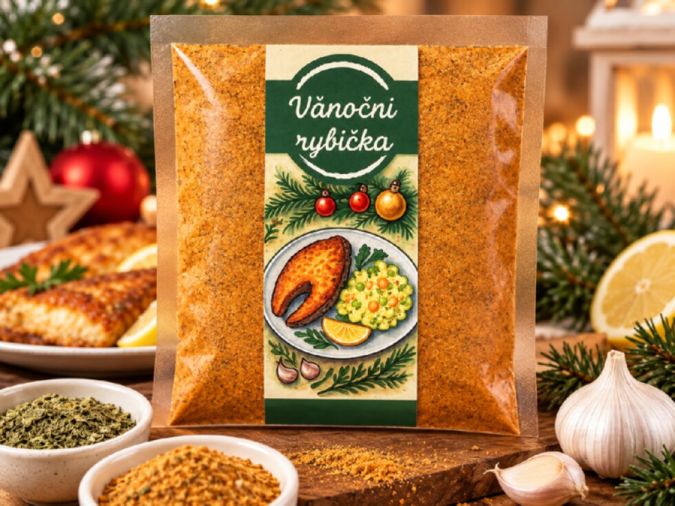 VÁNOČNÍ RYBIČKA, KOŘENÍ NA RYBY, 100 g