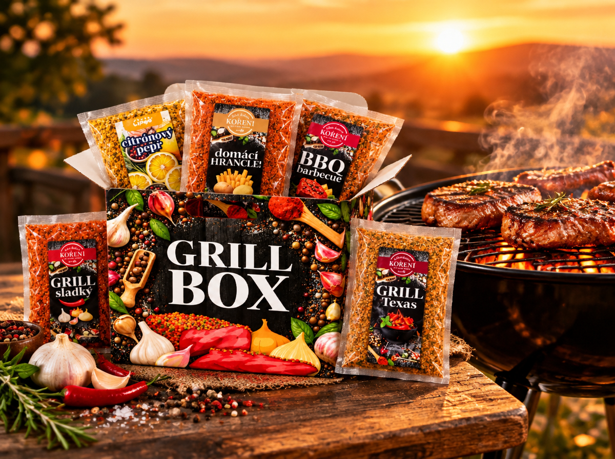 GRILL BOX PLNÝ KOŘENÍ