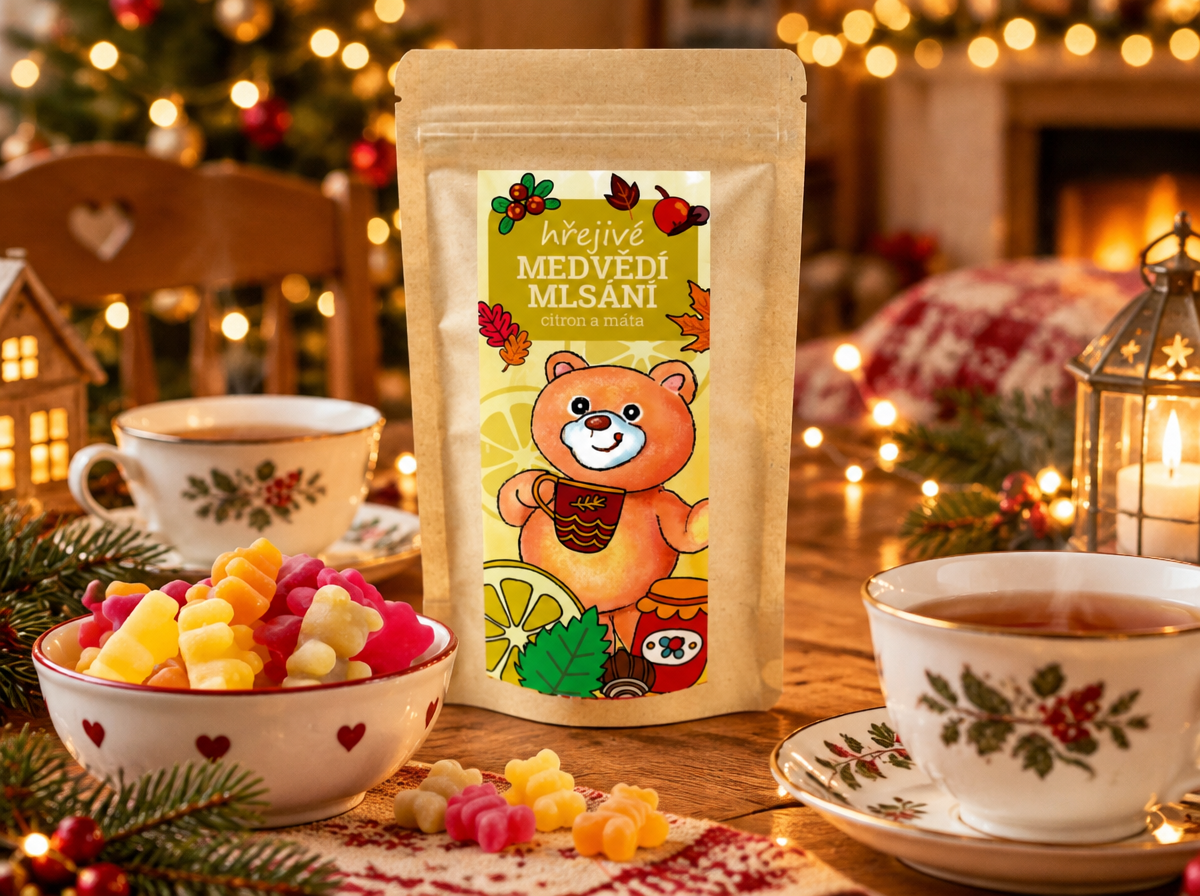 HŘEJIVÉ MEDVĚDÍ MLSÁNÍ, mix čajoví medvídci, 250g