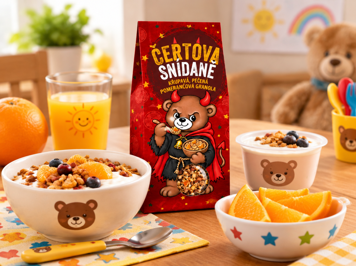 ČERTOVA SNÍDANĚ - POMERANČOVÁ GRANOLA