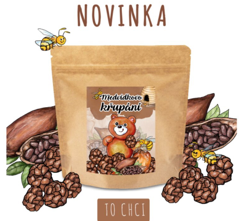 MEDVÍDKOVO KŘUPÁNÍ – KAKAOVÉ A MEDOVÉ KULIČKY