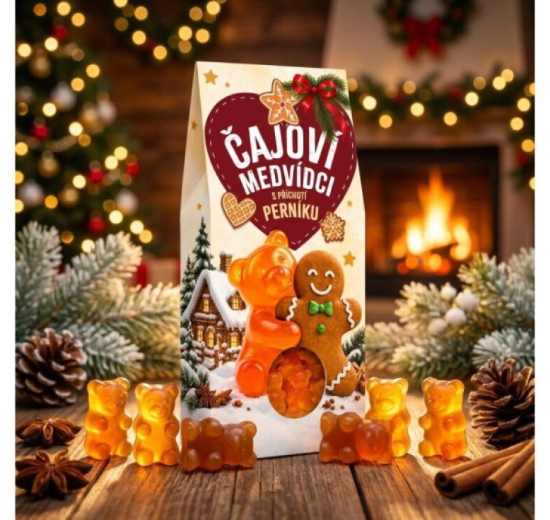 ČAJOVÍ MEDVÍDCI S PŘÍCHUTÍ PERNÍČKŮ