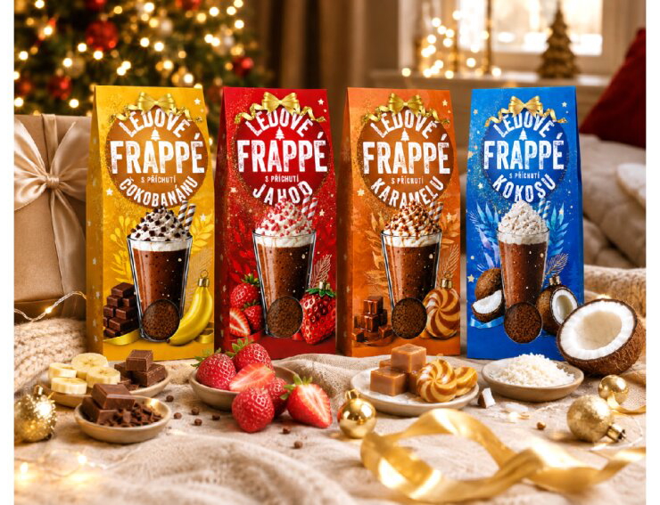 VÁNOČNÍ FRAPPÉ - 4 PŘÍCHUTĚ