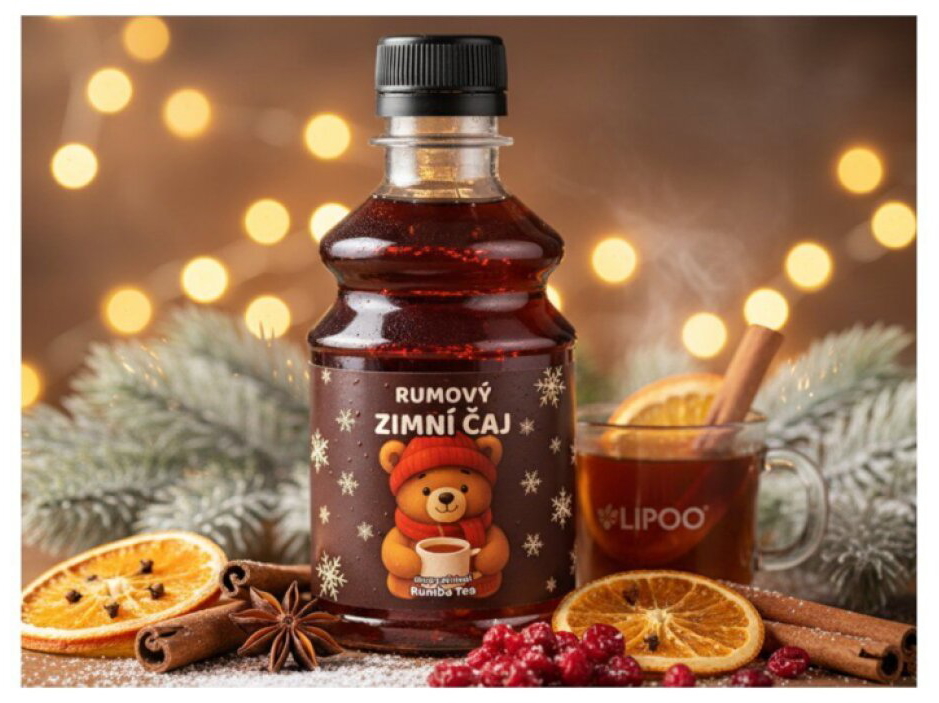 ZIMNÍ RUMOVÝ ČAJ - SIRUP