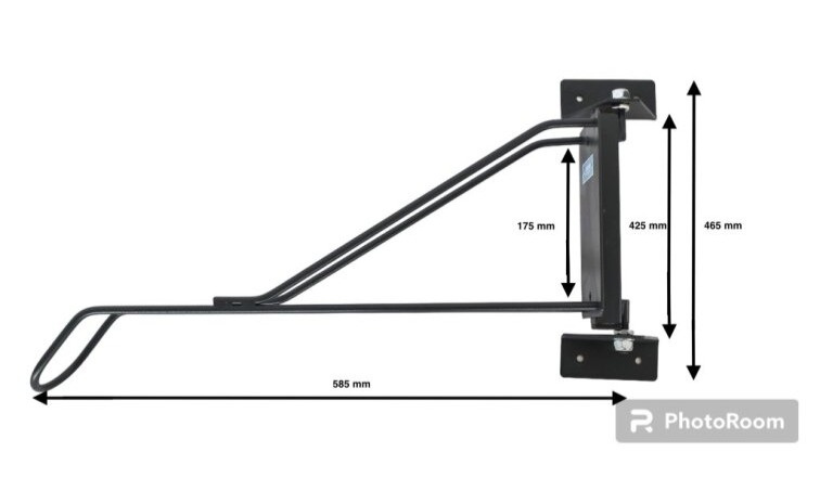 Otočný nástěnný stojan pro jedno kolo (KS-751)
