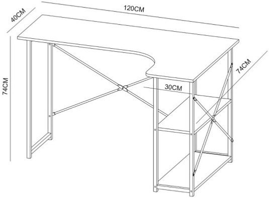 Psací stůl Quest - Dub sonoma