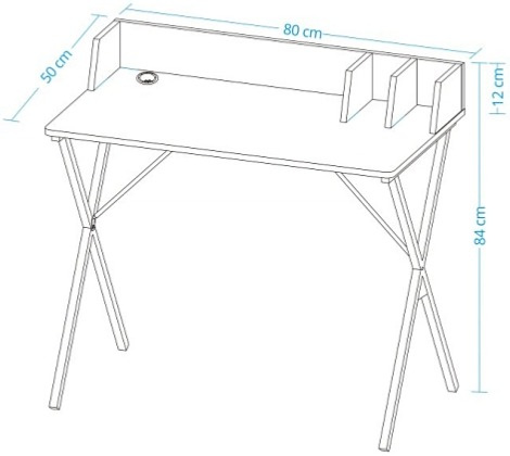 Pracovní stůl Luna - Dub Sonoma