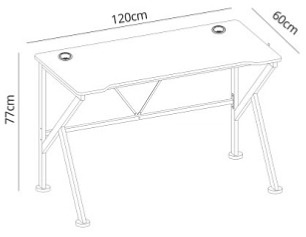 Herní stůl Combo - Černý