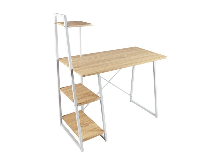 Psací stůl Messa - Dub sonoma/Bílý