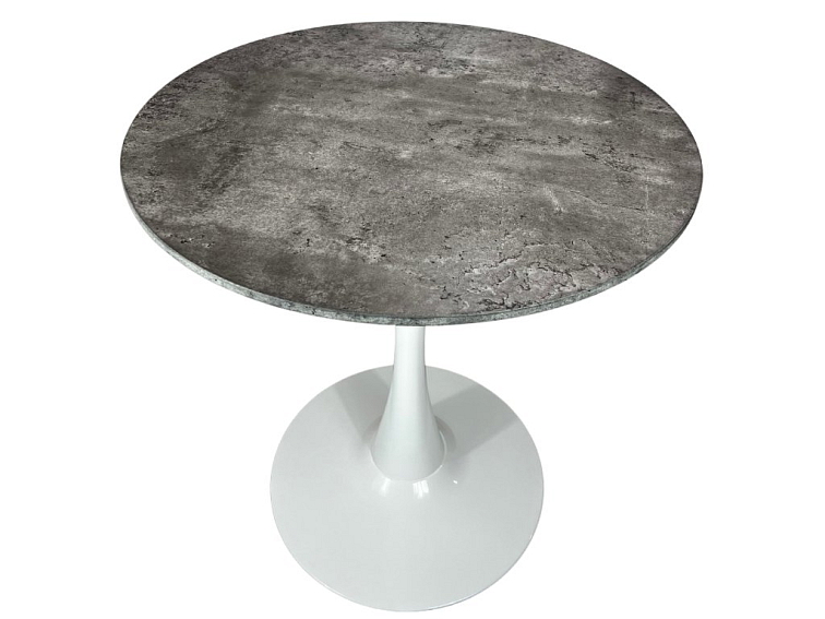Kulatý jídelní stůl Beluga Ø70 - dekor Beton