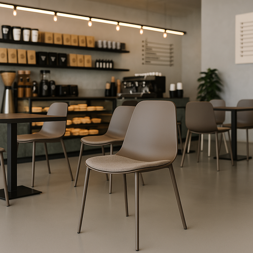 Designová jídelní židle BORETA - hnědá