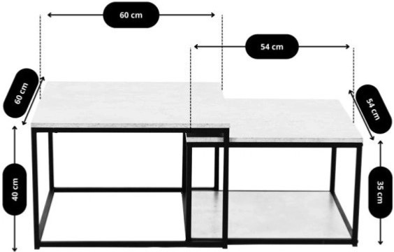 Konferenční stůl - Ferro dekor dub
