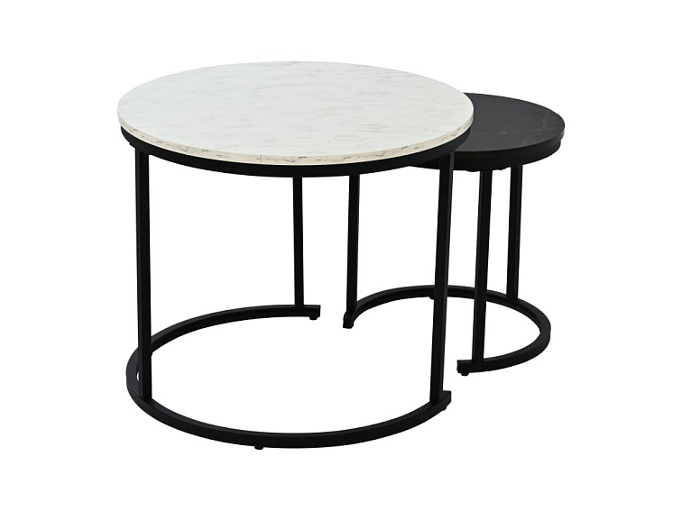 Konferenční stůl LUNO - set dvou kulatých stolků