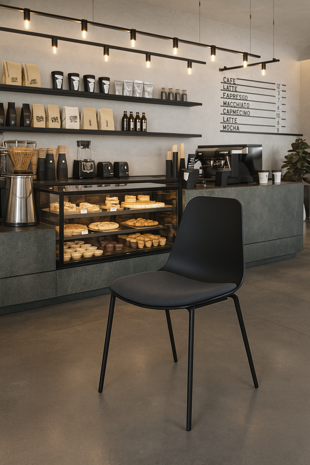 Designová jídelní židle BORETA - černá