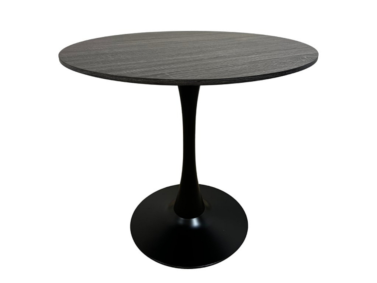 Kulatý jídelní stůl Beluga Ø80 - Černé dřevo