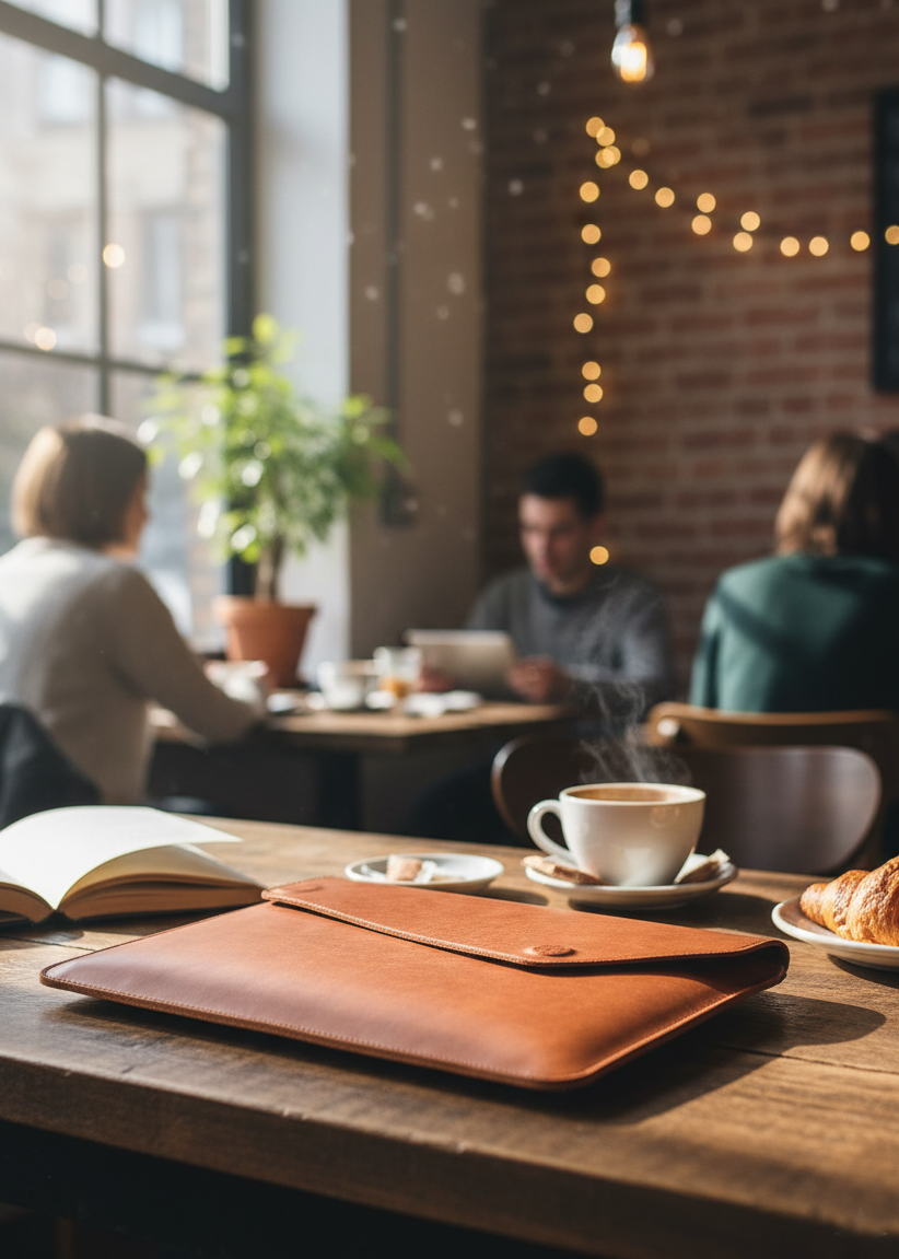 Obal pouzdro na notebook hnědý 13 -14"