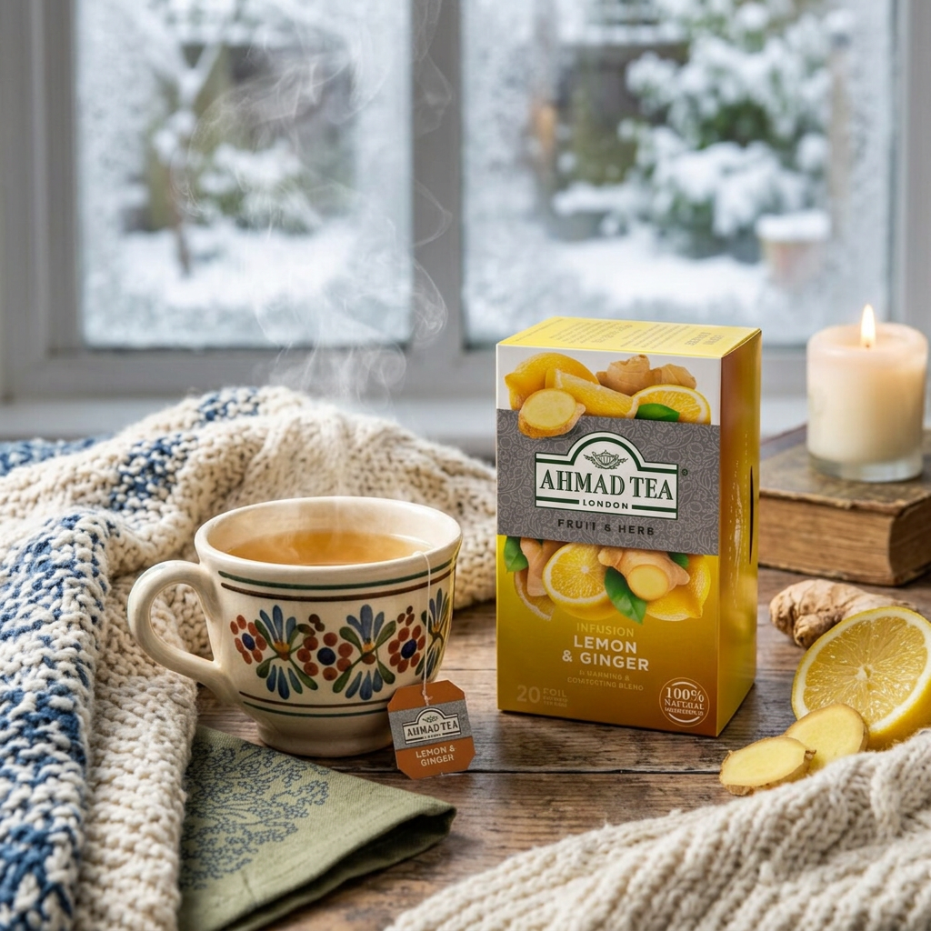 Bylinný čaj Citrón & Zázvor AHMAD TEA 20x2 g