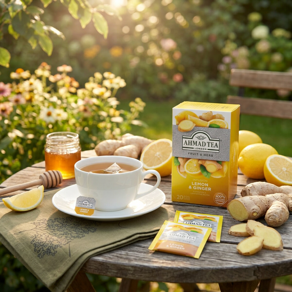Bylinný čaj Citrón & Zázvor AHMAD TEA 20x2 g