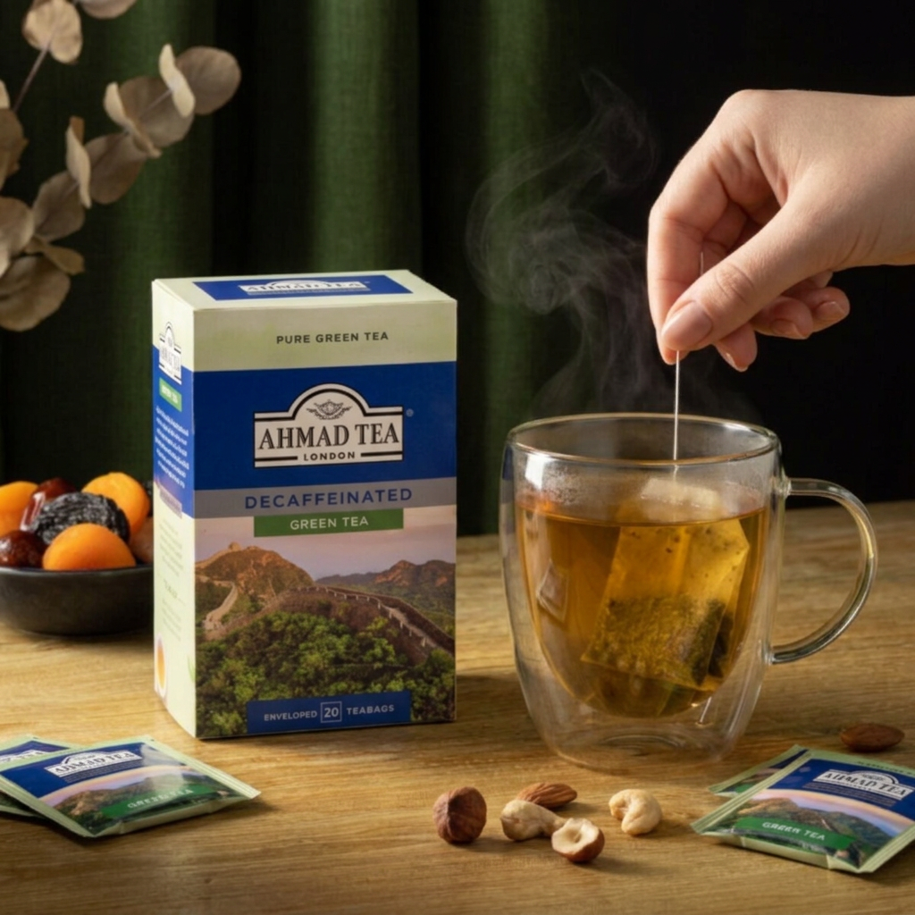 Bezkofeínový zelený čaj AHMAD TEA 20x1,5 g