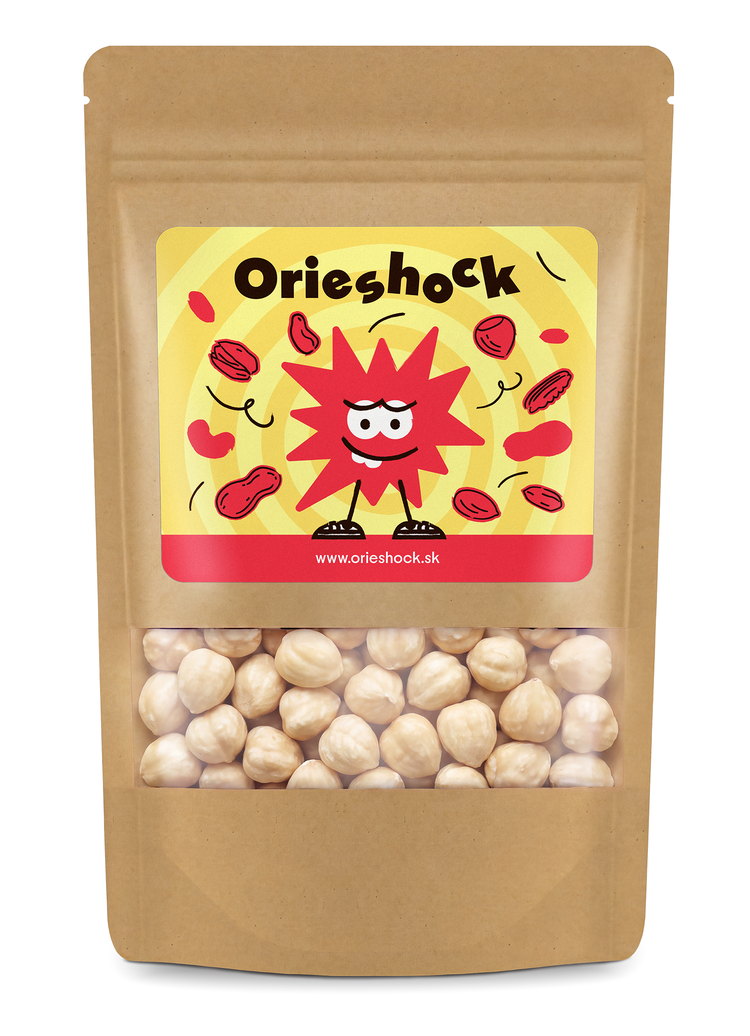 Lieskové orechy pražené nesolené 250 g