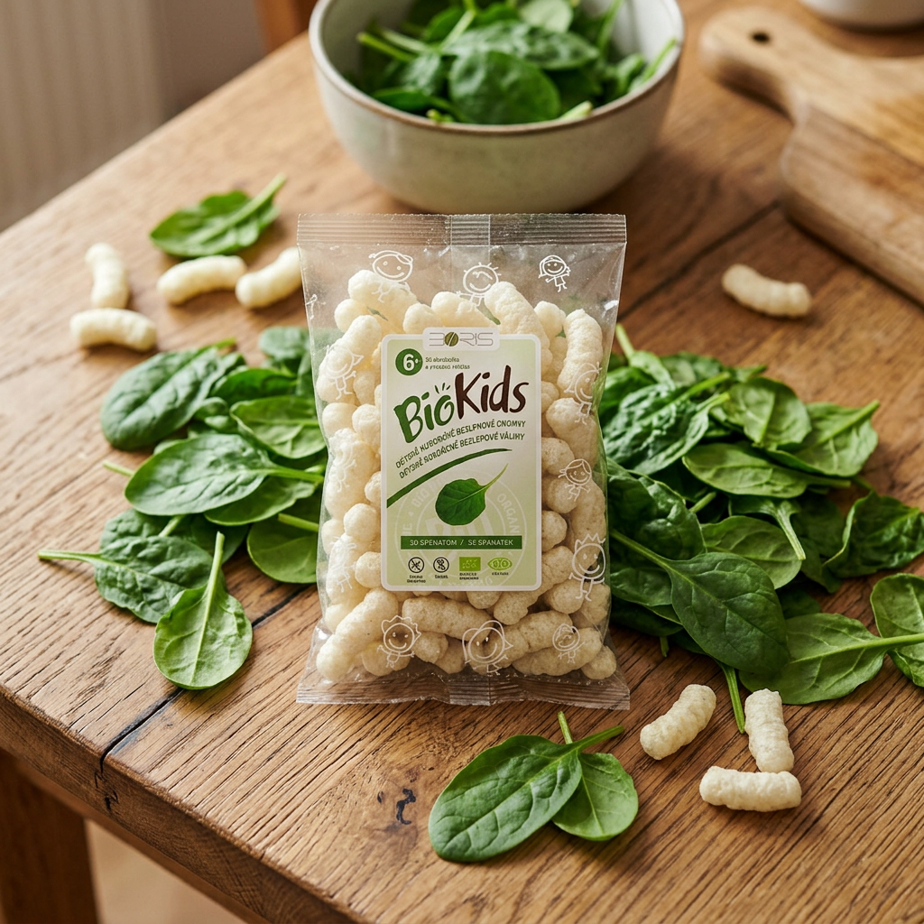 BIO detské chrumky so špenátom BioKIDS 55 g