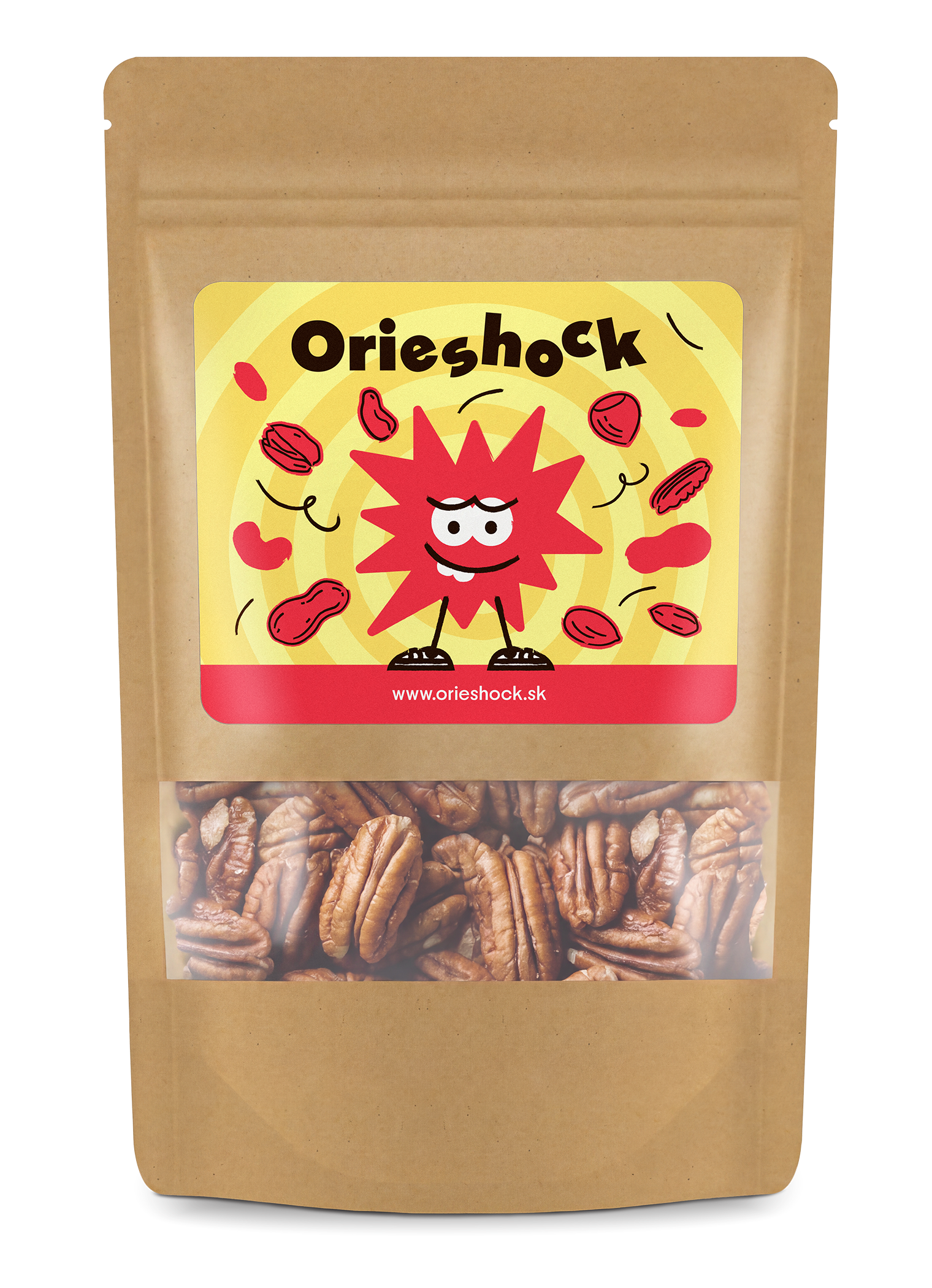 Pekanové orechy pražené nesolené 250 g