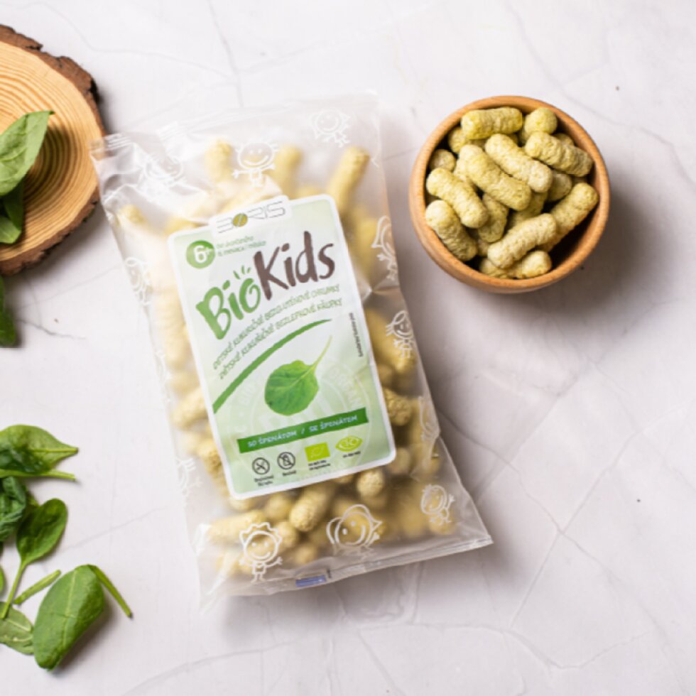 BIO detské chrumky so špenátom BioKIDS 55 g