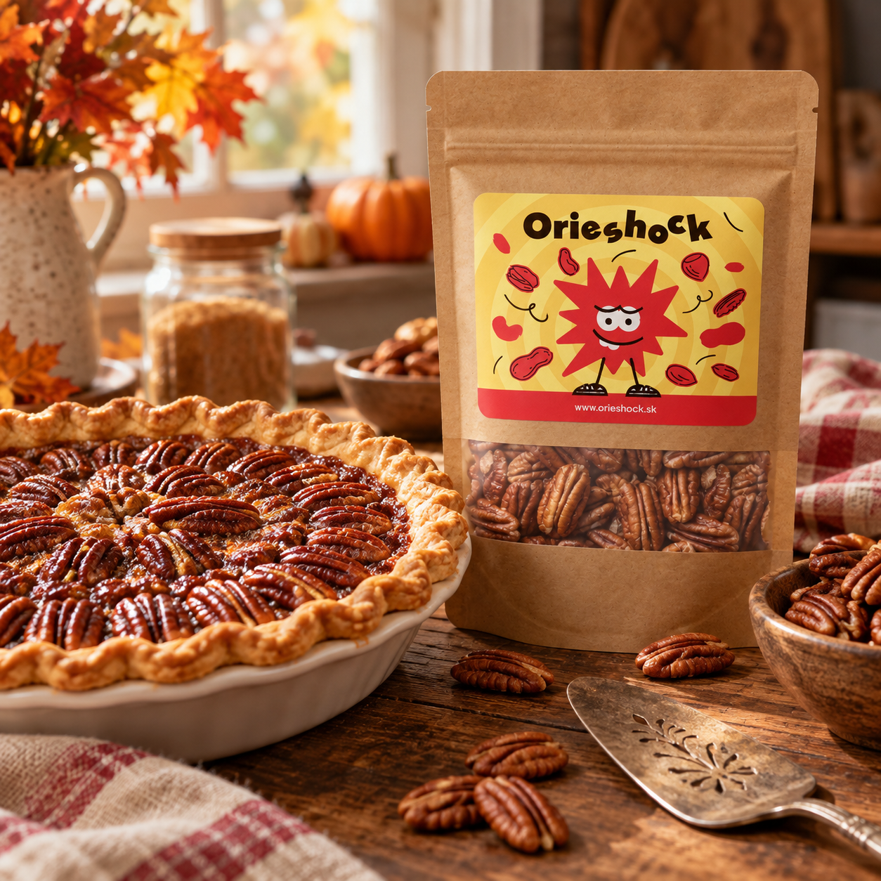 Pekanové orechy pražené nesolené 250 g