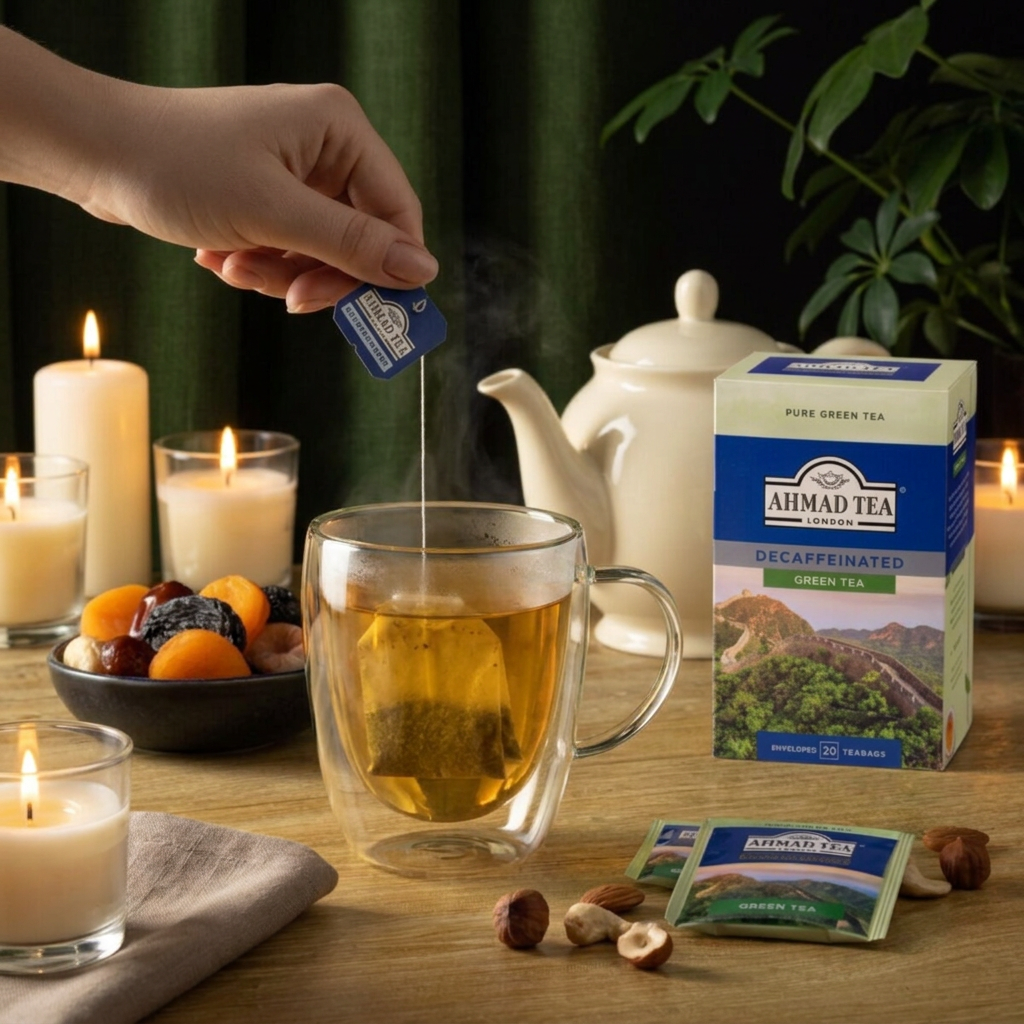 Bezkofeínový zelený čaj AHMAD TEA 20x1,5 g