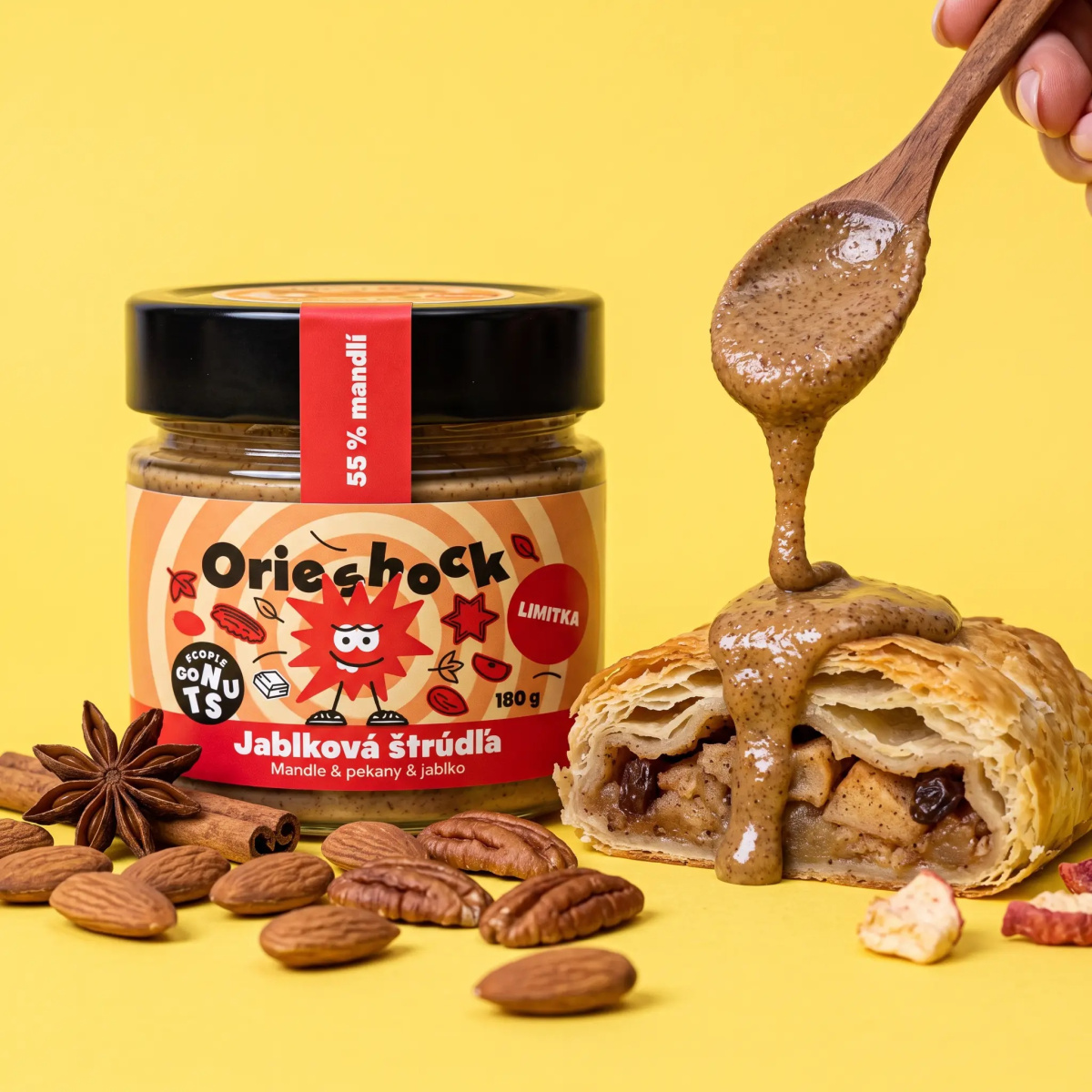 Jablková štrúdľa – orechový krém 180 g