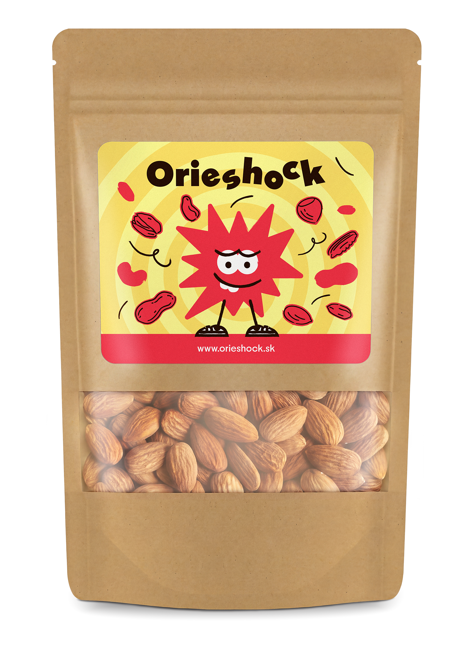 Mandle pražené nesolené 250 g