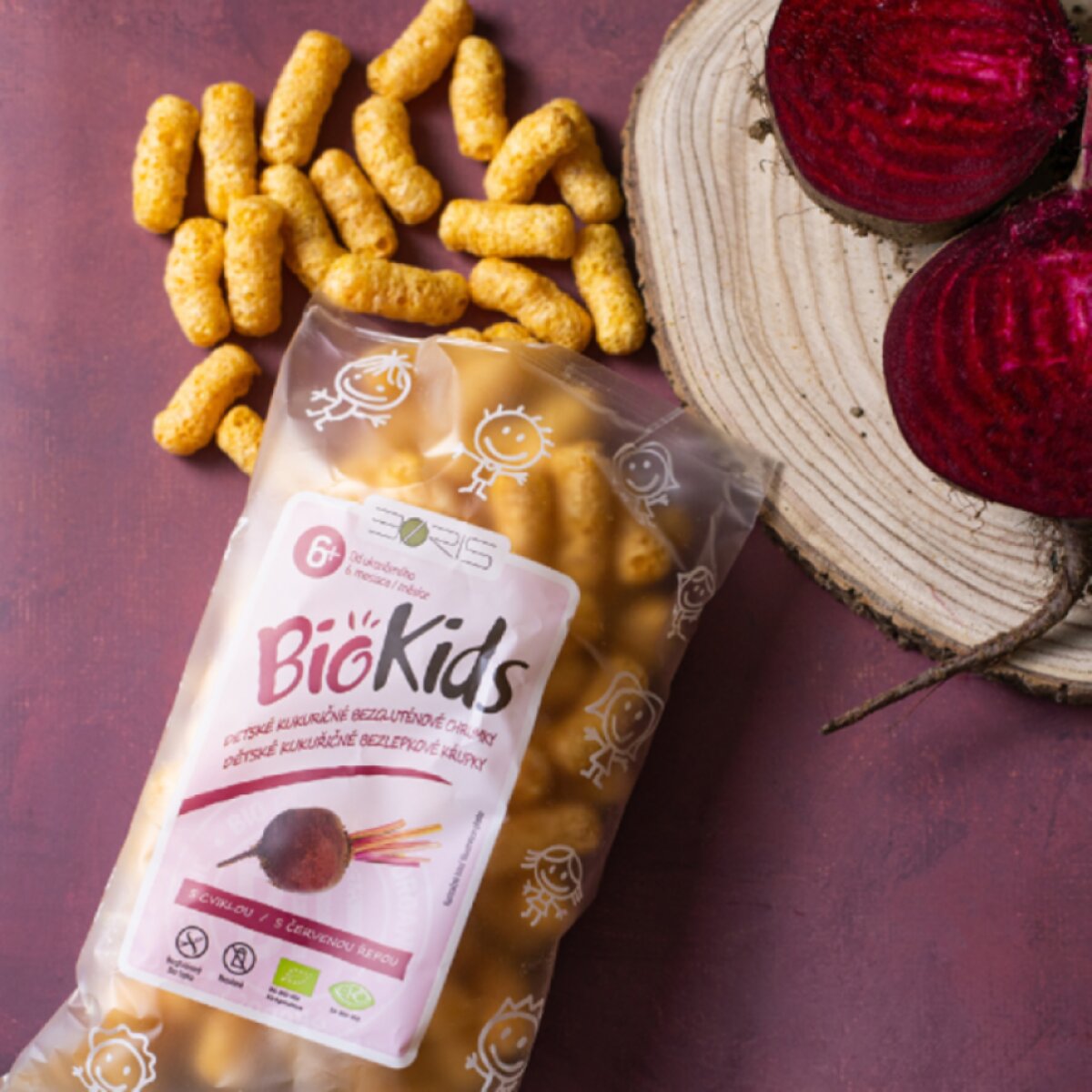 BIO detské chrumky s cviklou BioKIDS 55 g