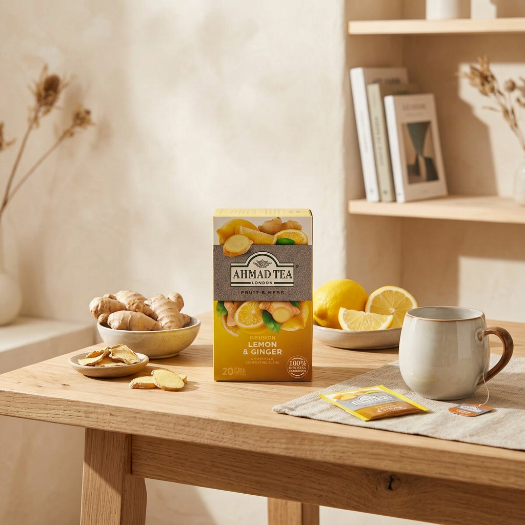 Bylinný čaj Citrón & Zázvor AHMAD TEA 20x2 g