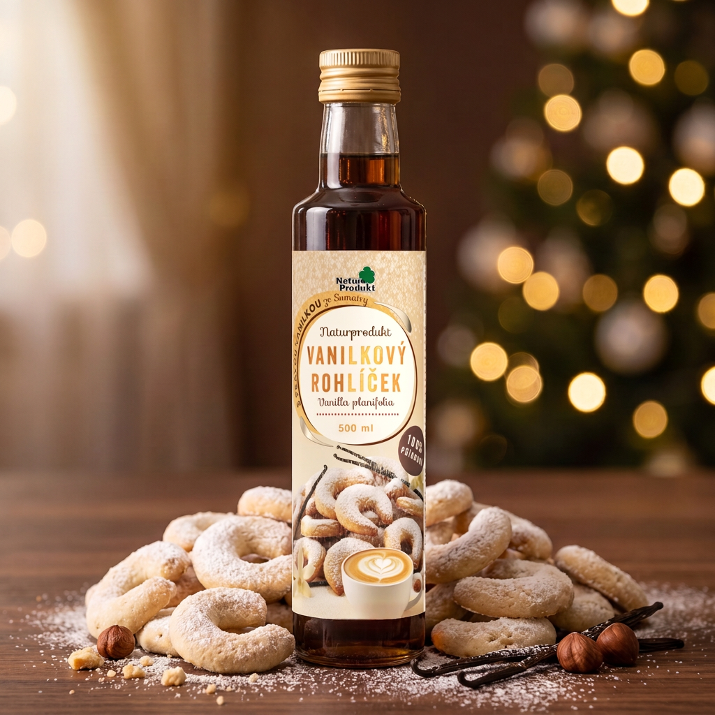 Sirup Vanilkový rohlíček. 500 ml