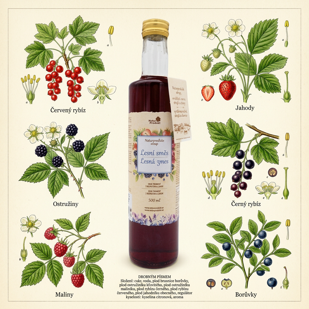 Naturprodukt sirup Lesní směs 500 ml